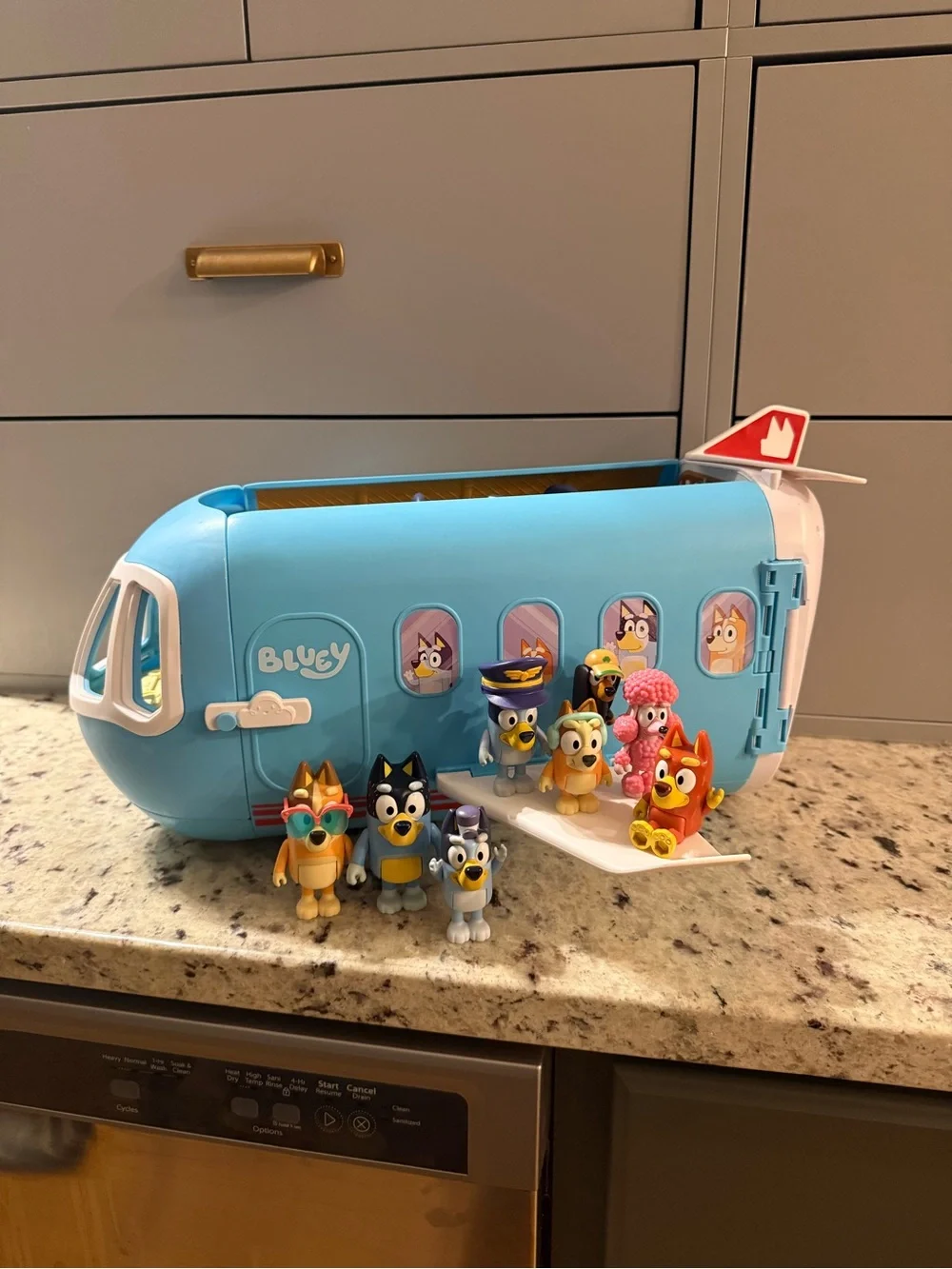 Bluey 3-in-1 Transforming Airplane Boat Playset Play Set